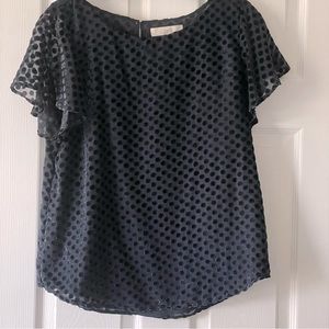 Loft Navy Top